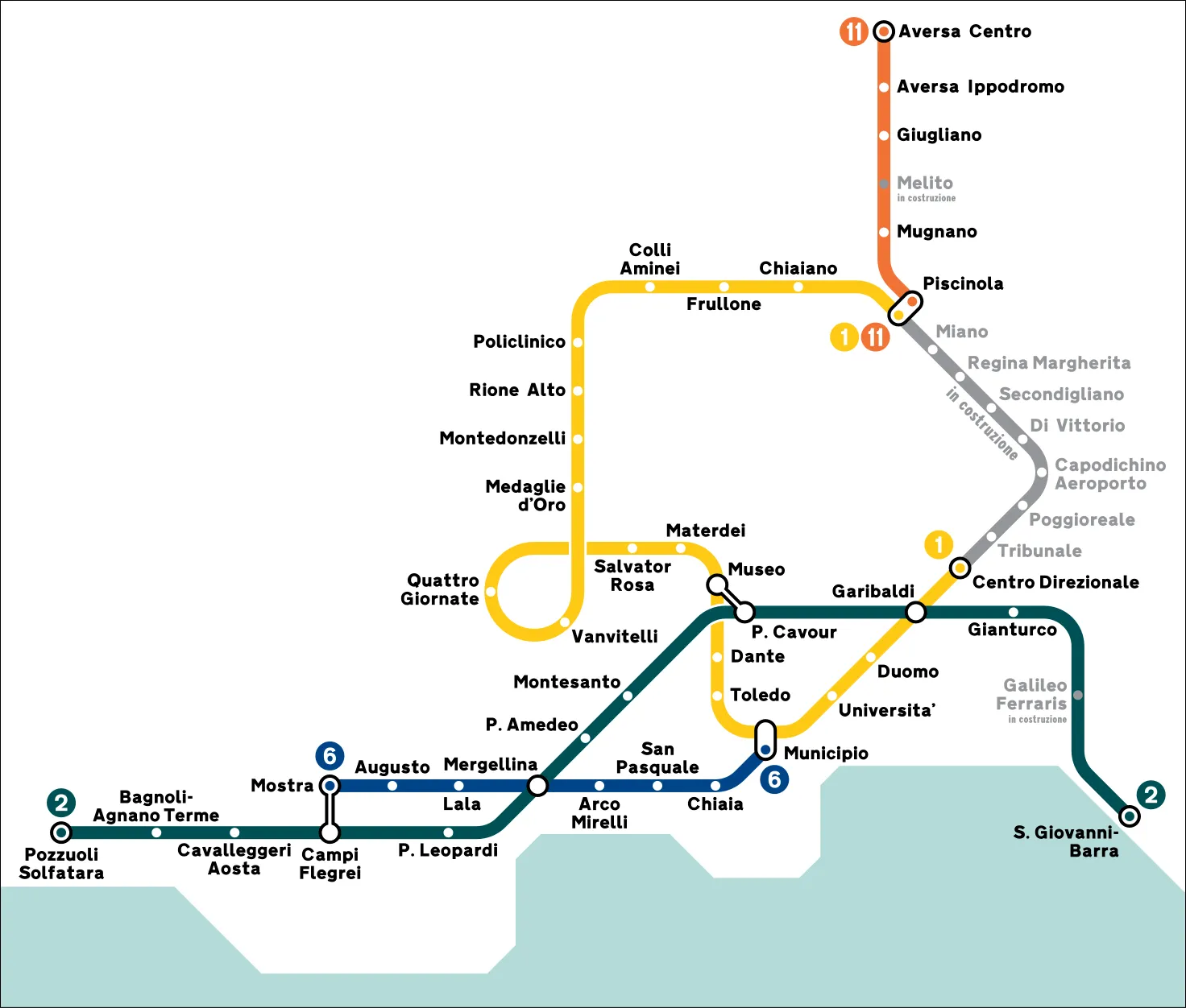 Anteprima Mappa Geografica Napoli