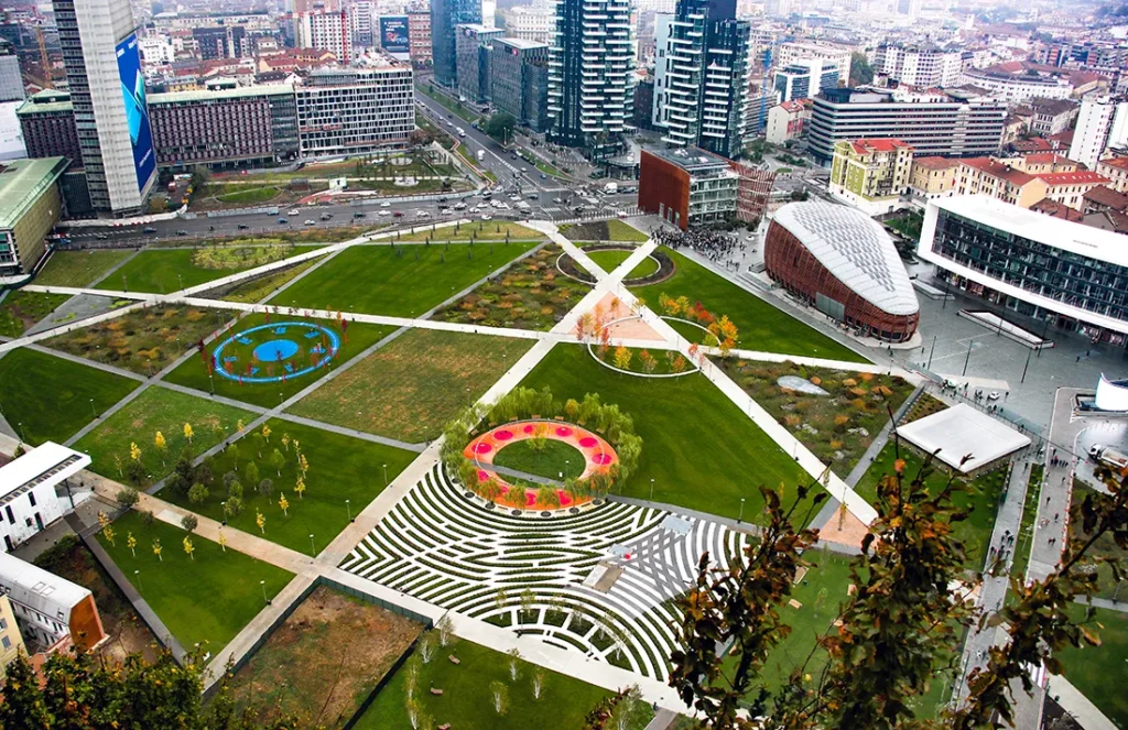 Piazza Gae Aulenti y Bosco Verticale